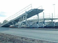 Car Loading Ramp with Friction Buffer Stop